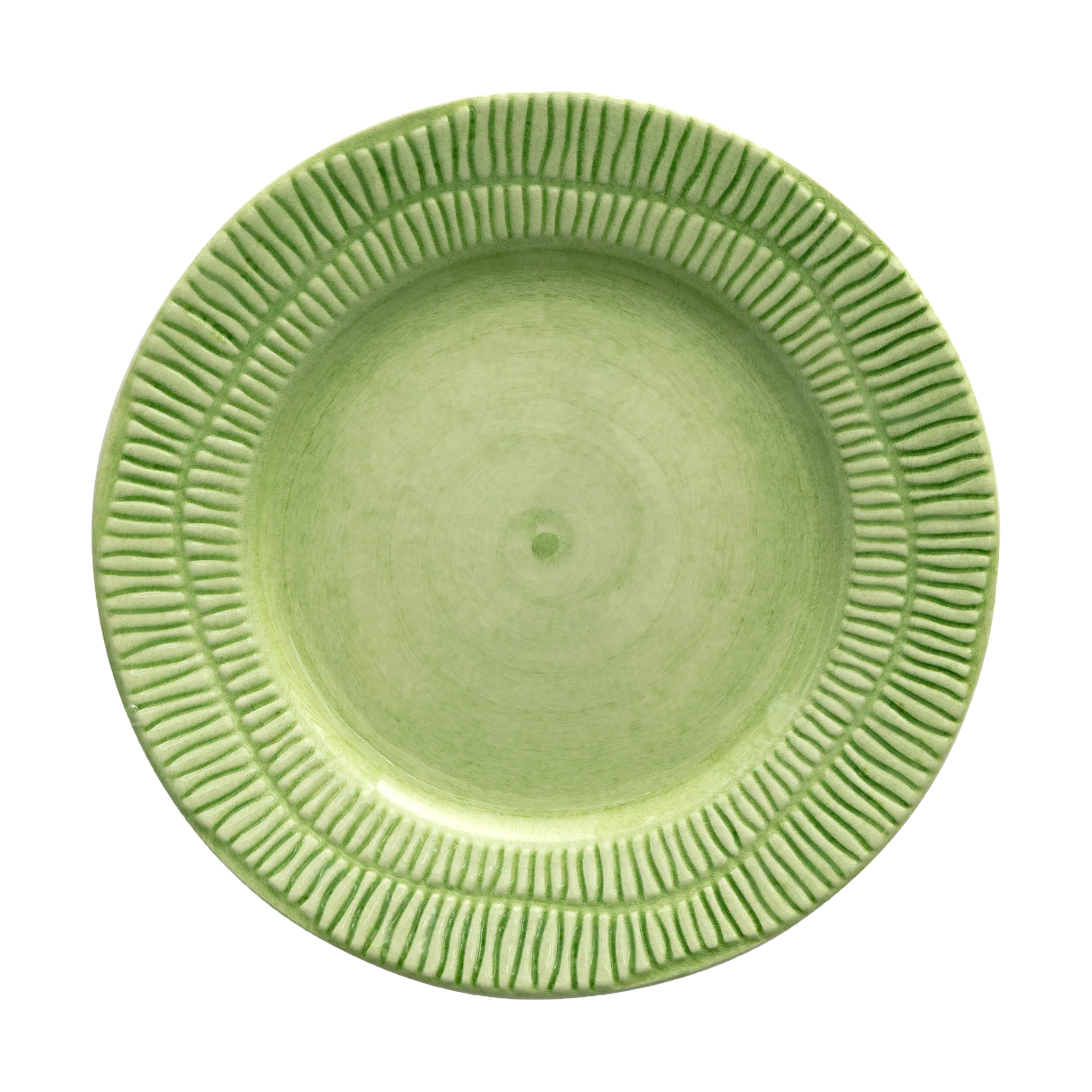 Stripes tallerken Ø21 cm, Grøn Mateus