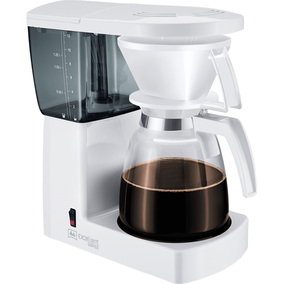 Excellent Grande kaffemaskine 1,5 l, Hvid Melitta