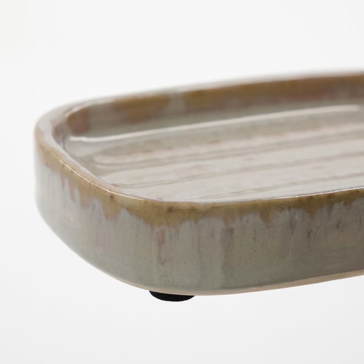 Datura sæbeskål 8x12 cm, Shellish grey Meraki