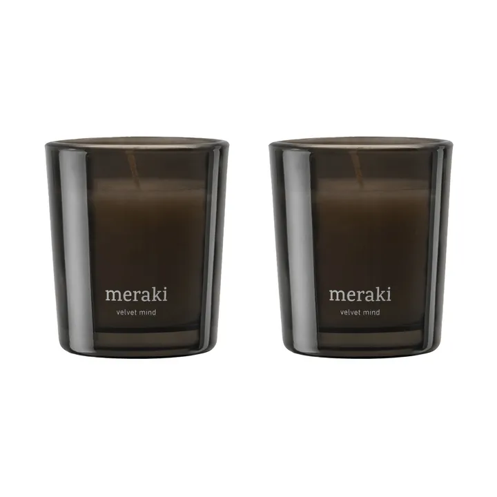 Meraki duftlys 12 timer 2-pak - Velvet mind - Meraki
