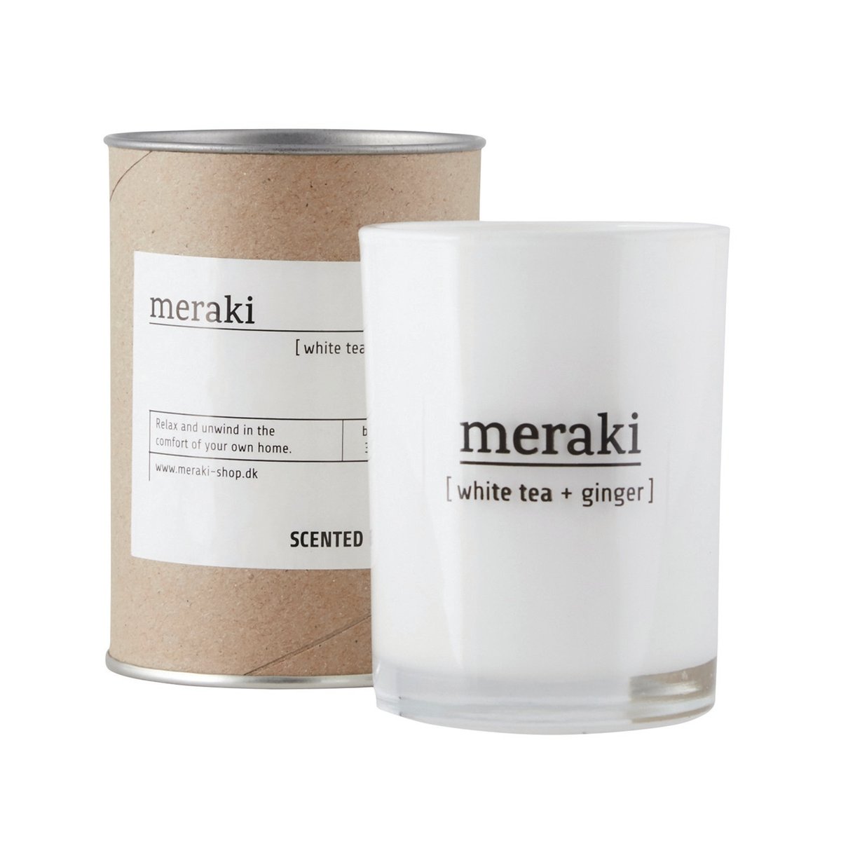 Meraki Meraki duftlys 12 timer White tea-ginger