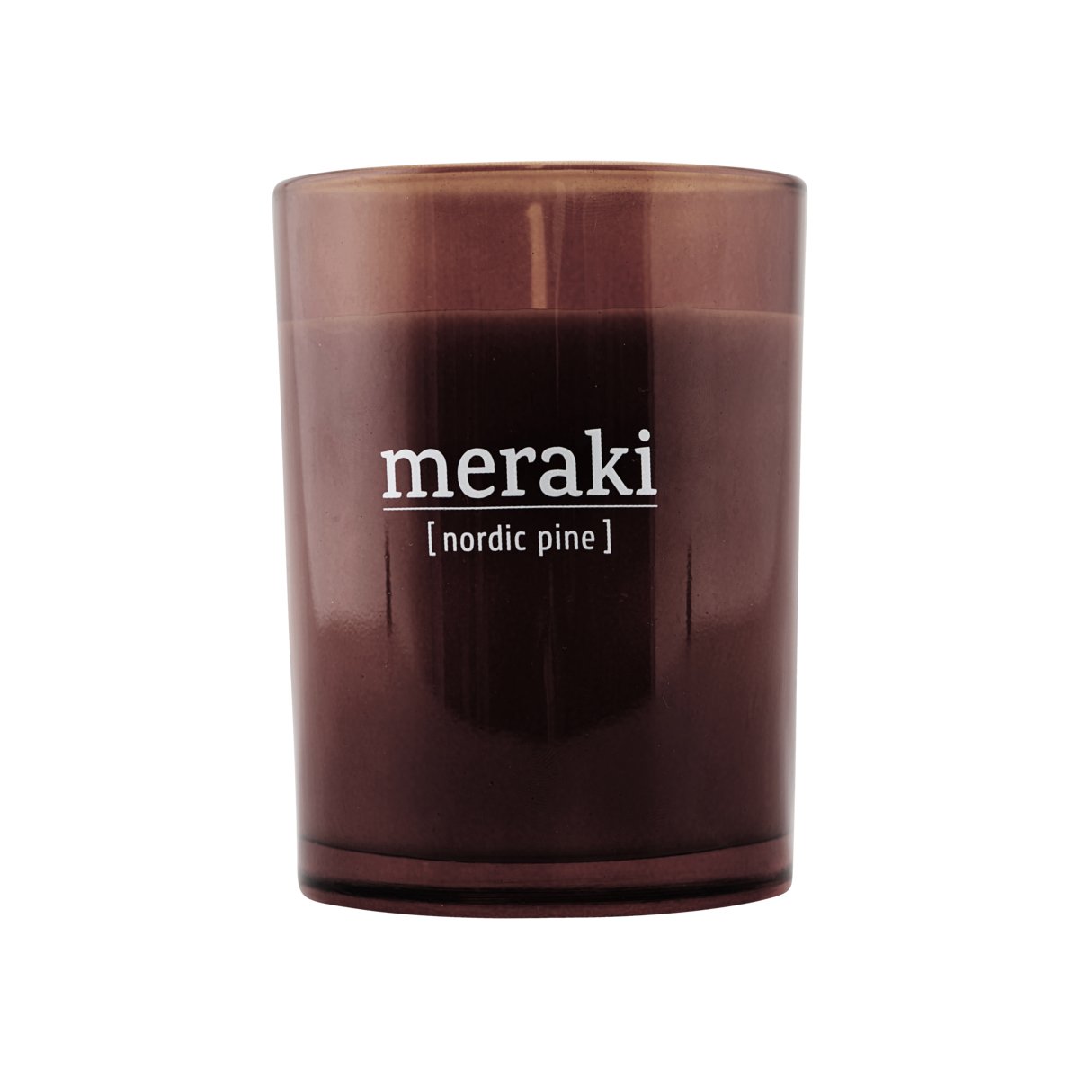 Meraki Meraki duftlys brunt glas 35 timer Nordic pine