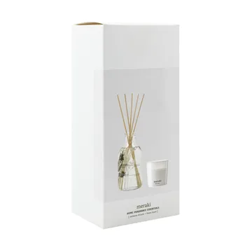 Meraki gavesæt duftpinde og duftlys - Verbena drizzle-fresh linen - Meraki