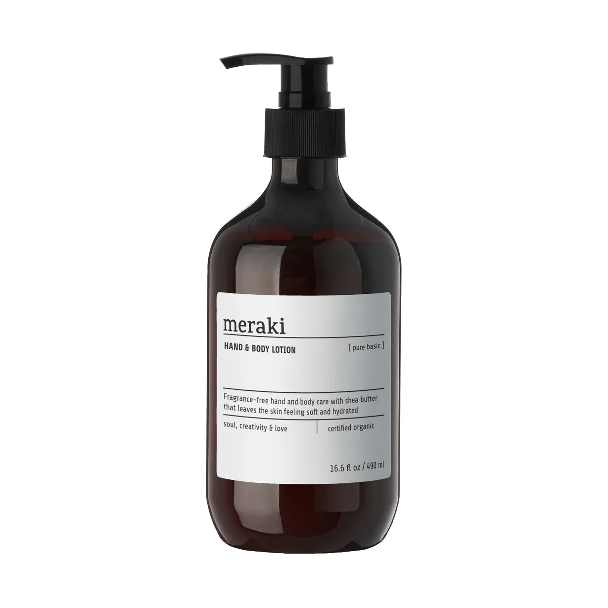Meraki hand- og bodylotion 490 ml, Pure basic Meraki