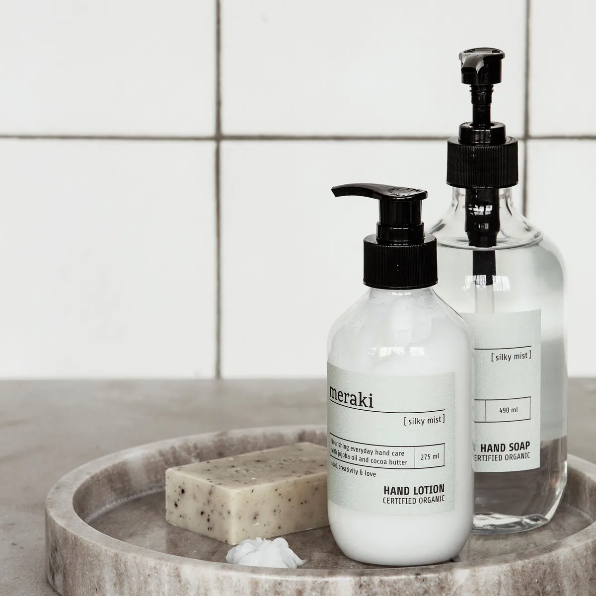 Meraki håndsæbe 490 ml, Silky mist Meraki