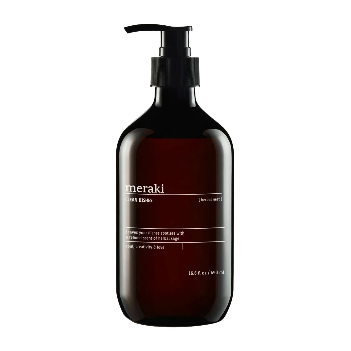 Meraki Meraki opvaskemiddel 490 ml Herbal nest