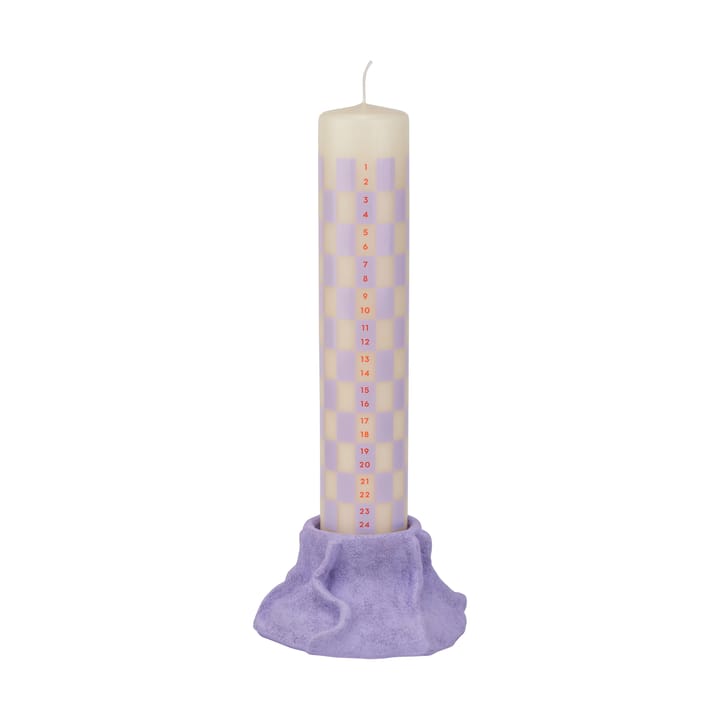 Art Piece lava lysestage Ø12,5 cm, Light lilac Mette Ditmer