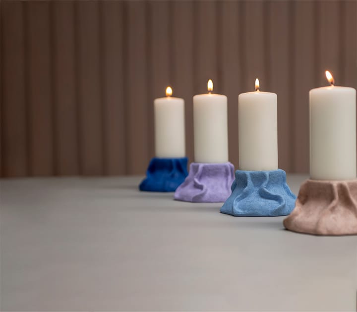Art Piece lava lysestage Ø12,5 cm, Light lilac Mette Ditmer