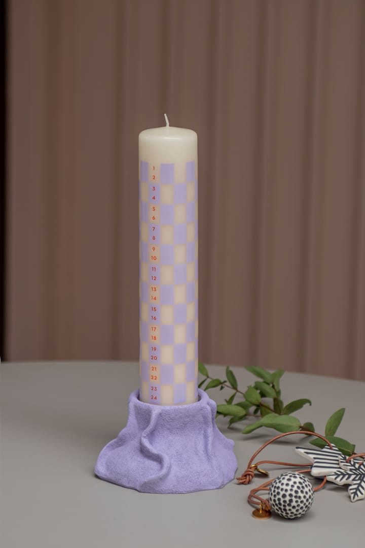 Art Piece lava lysestage Ø12,5 cm, Light lilac Mette Ditmer