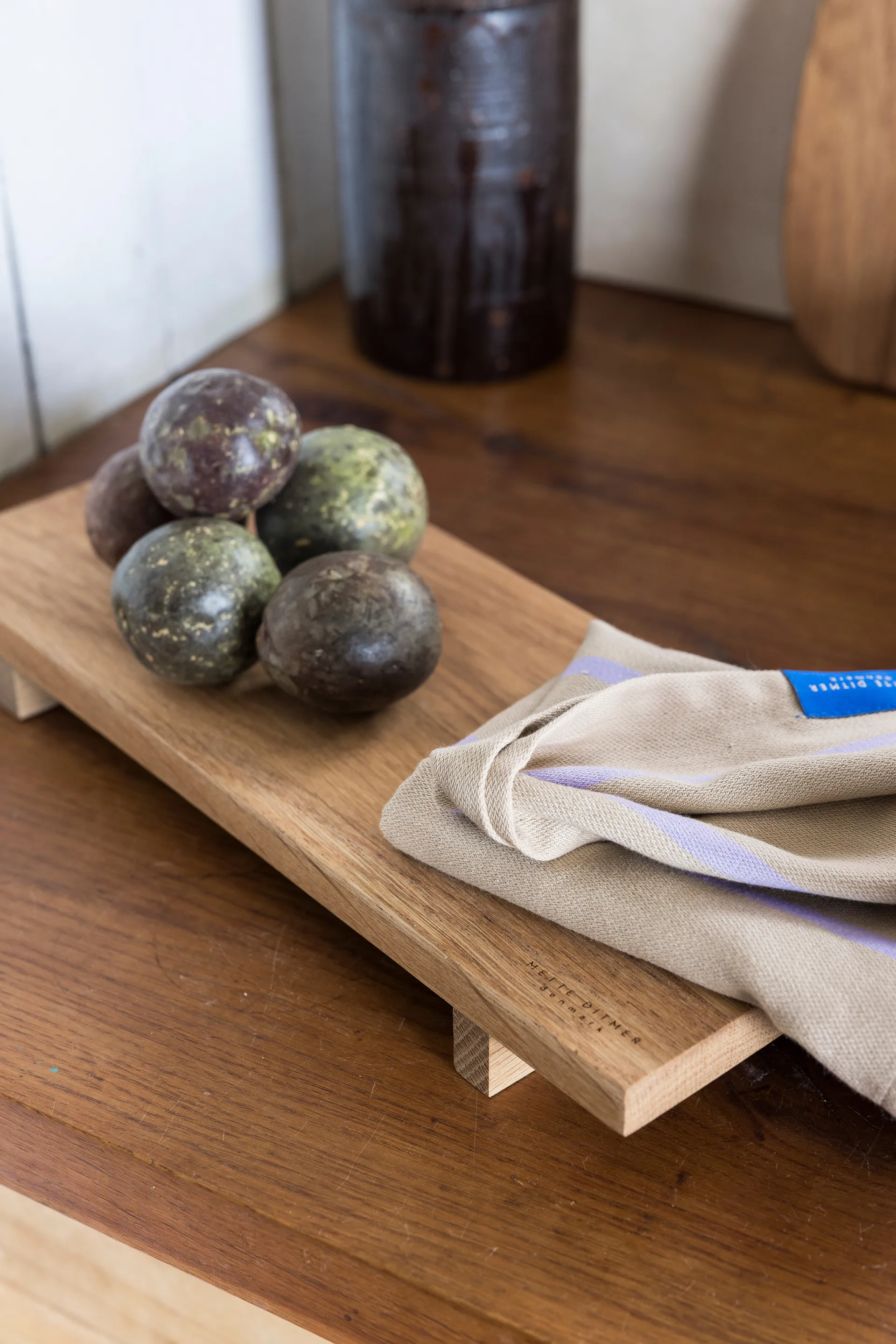 Authentic serveringsbakke, Natural, 15x36 cm Mette Ditmer