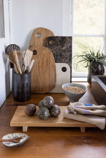 Authentic serveringsbakke - Natural, 15x36 cm - Mette Ditmer