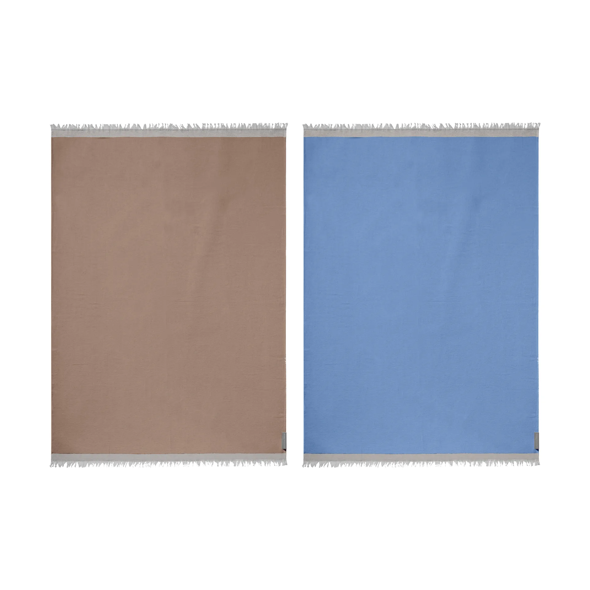 Duet plaid, Beige-Blue (beige-blå), 130x175 cm Mette Ditmer