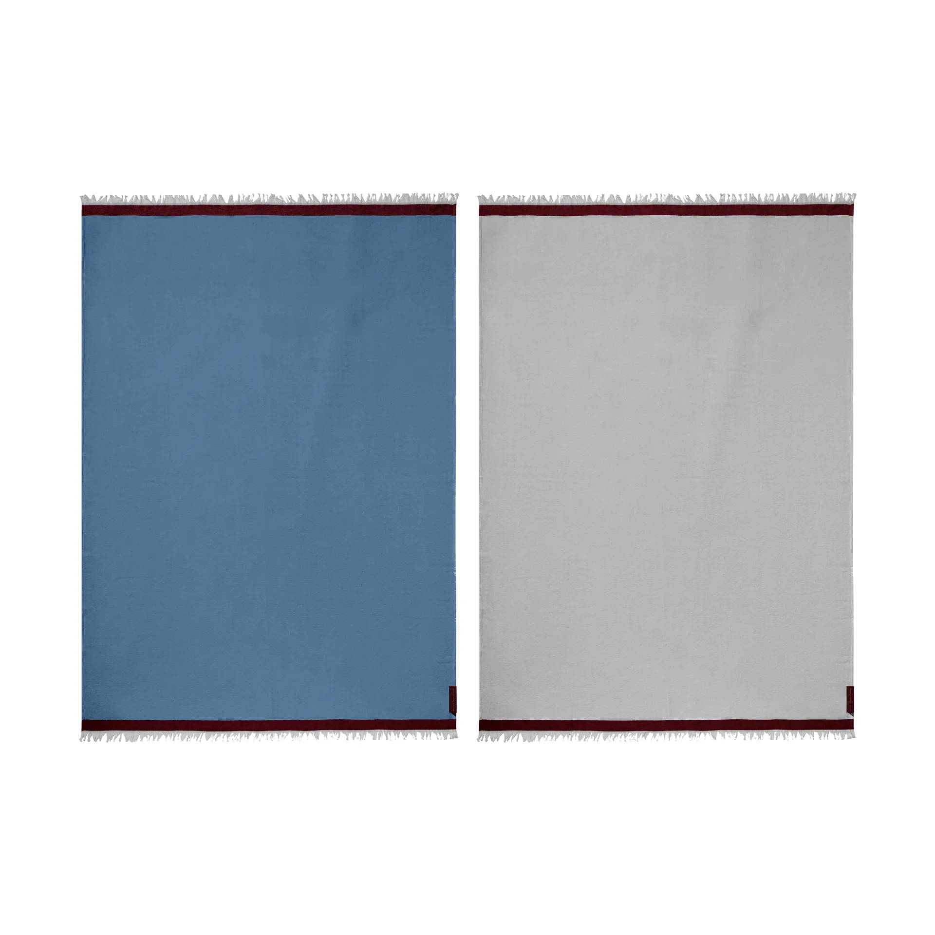 Duet plaid, Blue-Beige (blå-beige), 130x175 cm Mette Ditmer