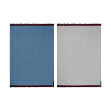 Duet plaid - Blue-Beige (blå-beige), 130x175 cm - Mette Ditmer