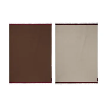 Duet plaid - Brown-Beige (brun-beige), 130x175 cm - Mette Ditmer