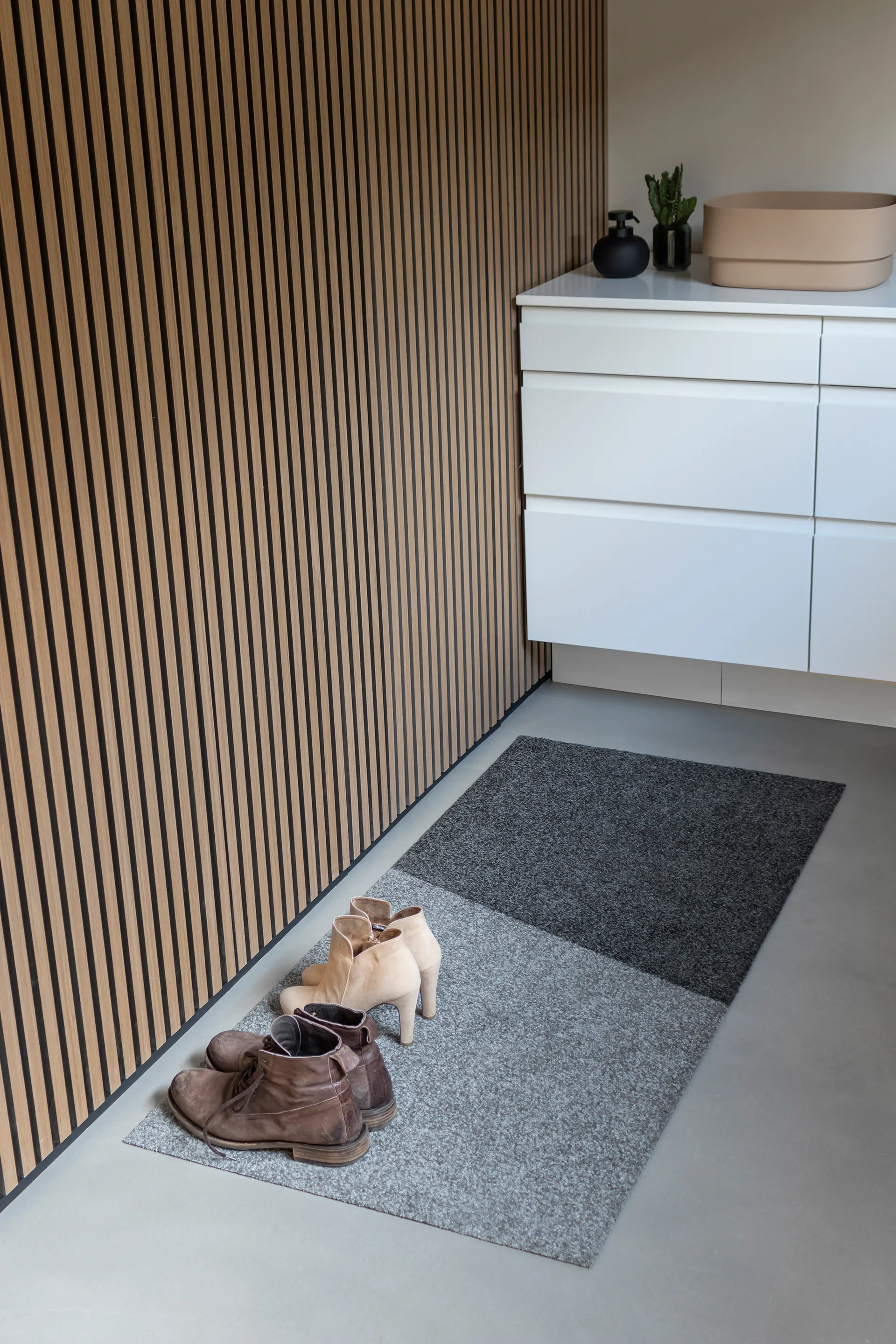 Duet tæppe allround, Dark grey Mette Ditmer