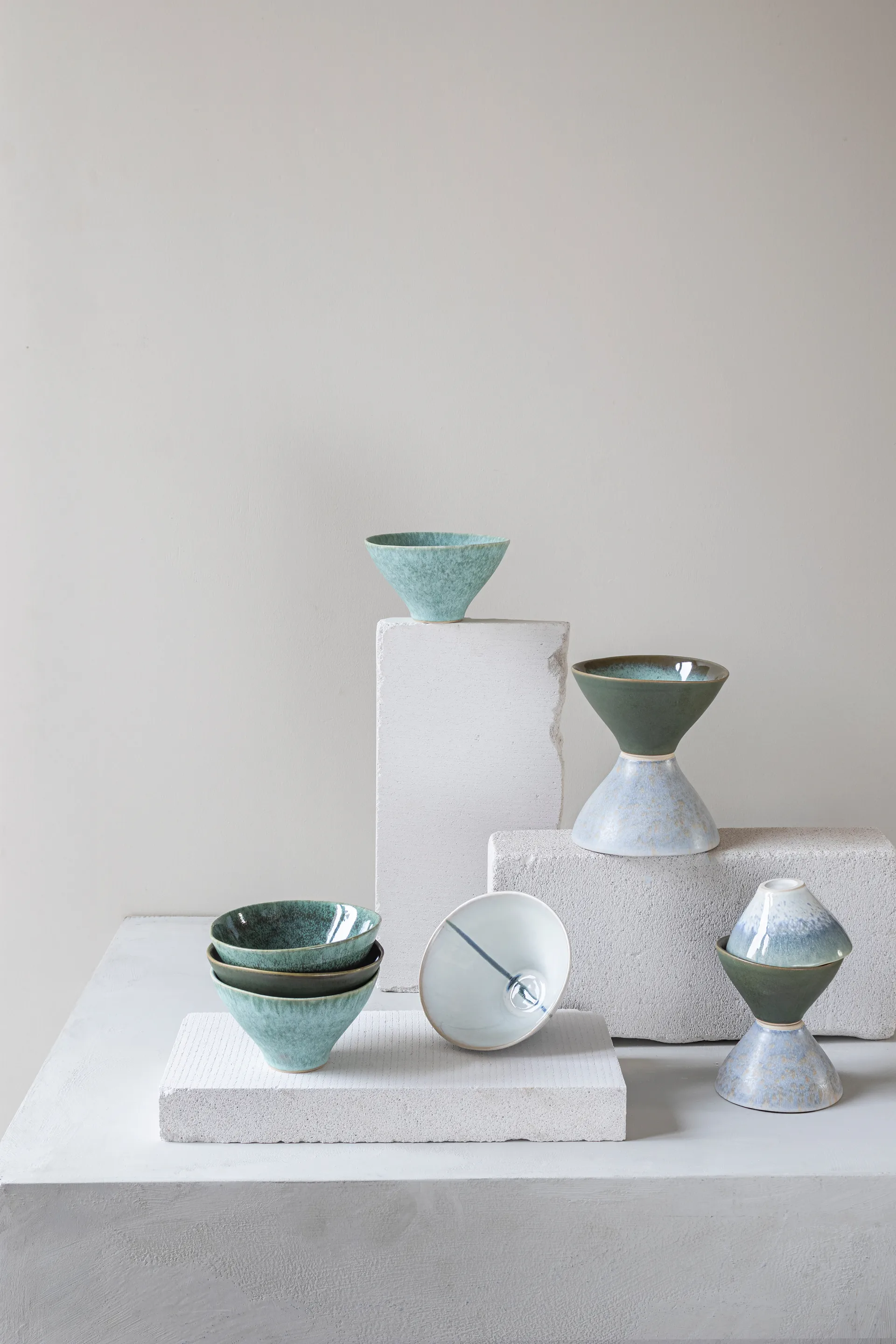Elements skål medium Ø15,5 cm 3 dele, Green Mette Ditmer