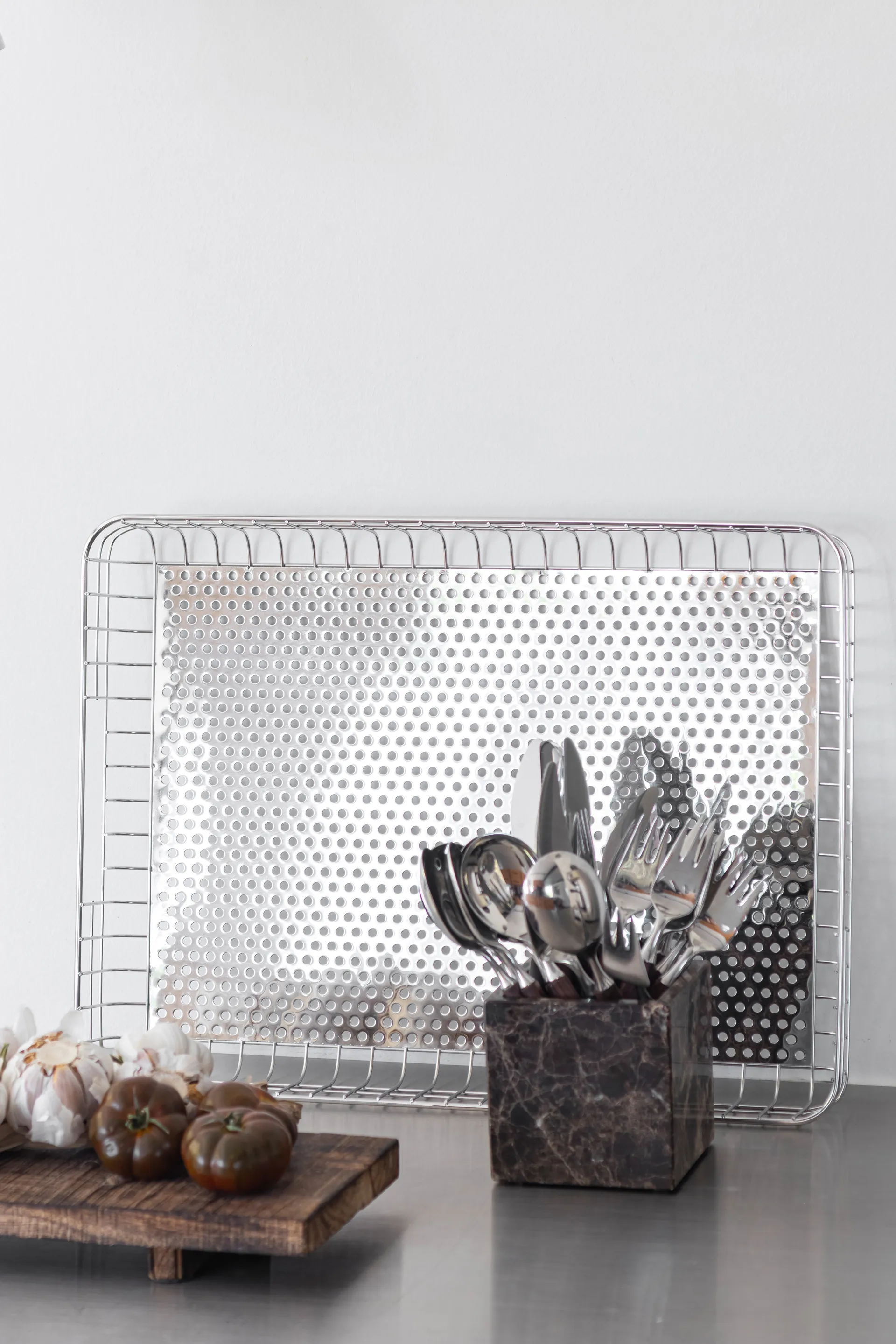 Lift serveringsbakke 33,5x45,5 cm, Chrome Mette Ditmer