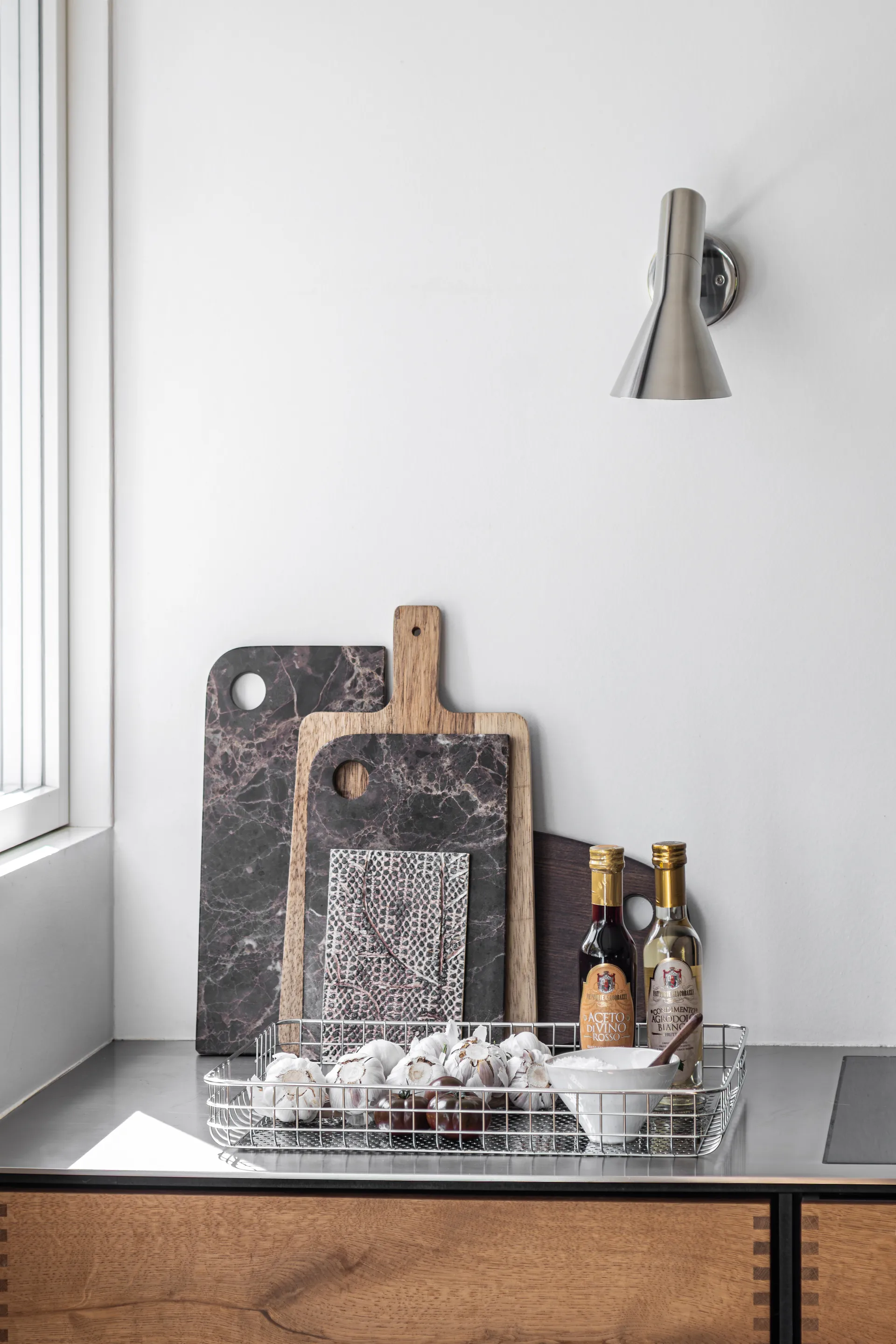 Lift serveringsbakke 33,5x45,5 cm, Chrome Mette Ditmer