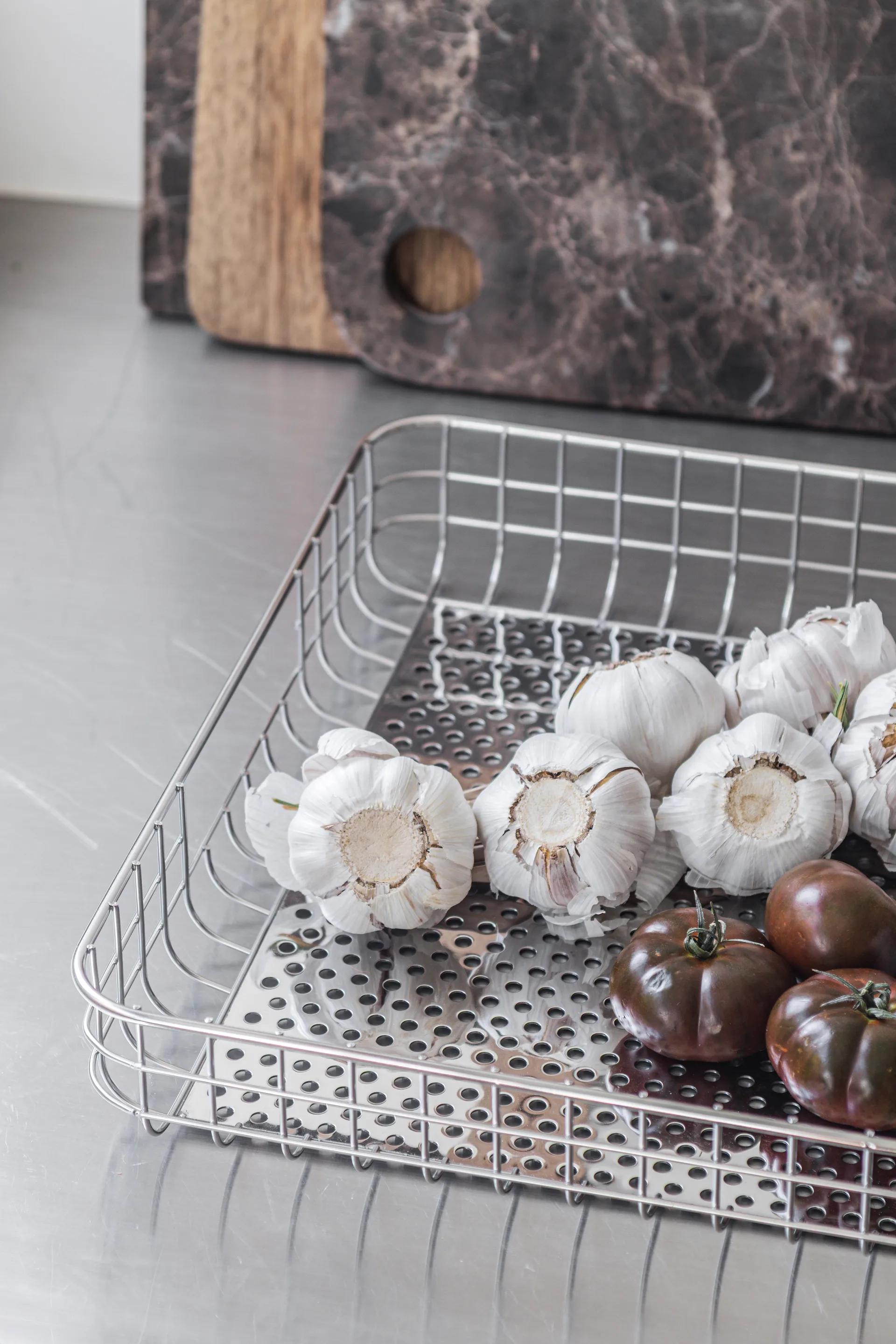 Lift serveringsbakke 33,5x45,5 cm, Chrome Mette Ditmer