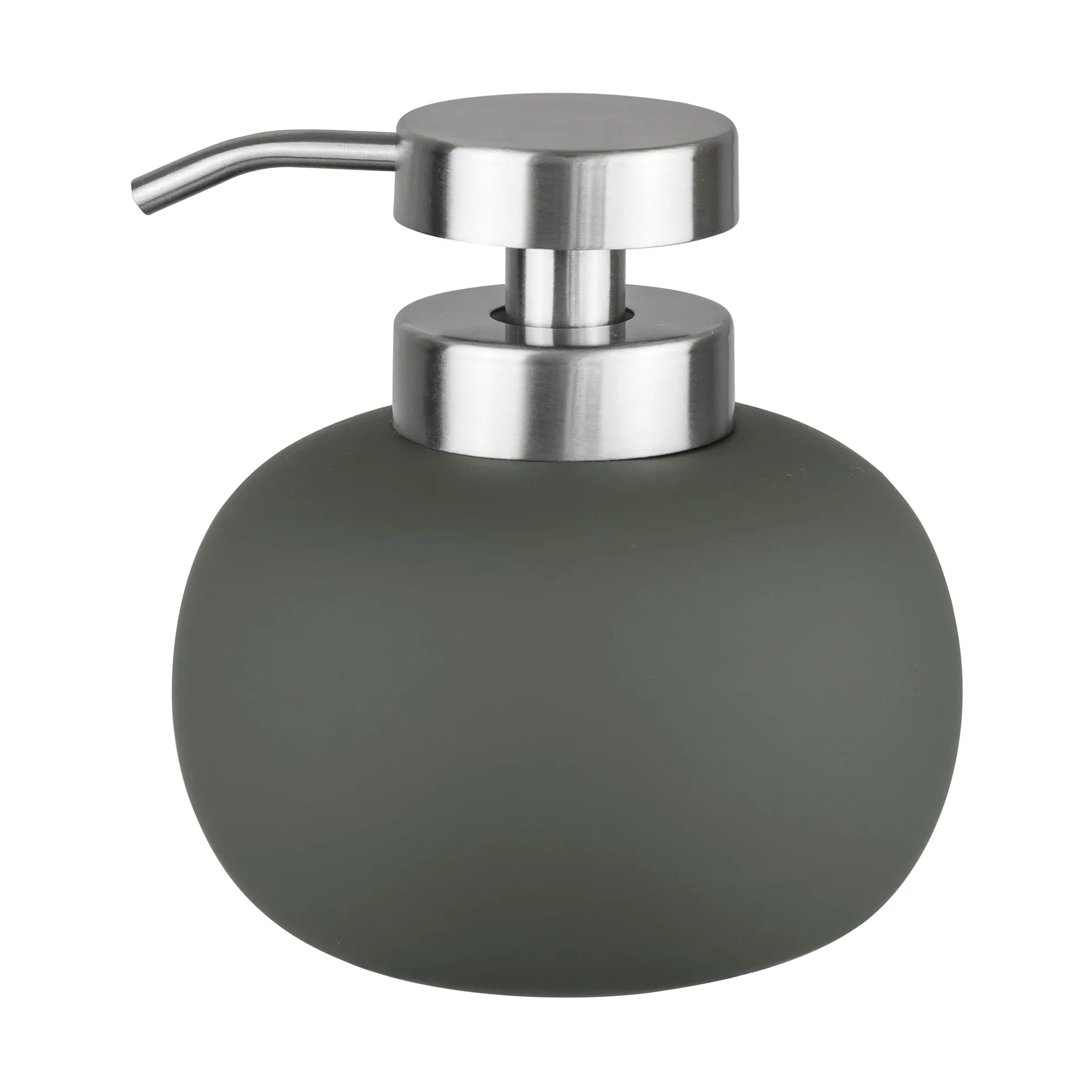 Lotus play sæbedispenser lav, inkl. 2 pumpehoveder, Dark olive Mette Ditmer