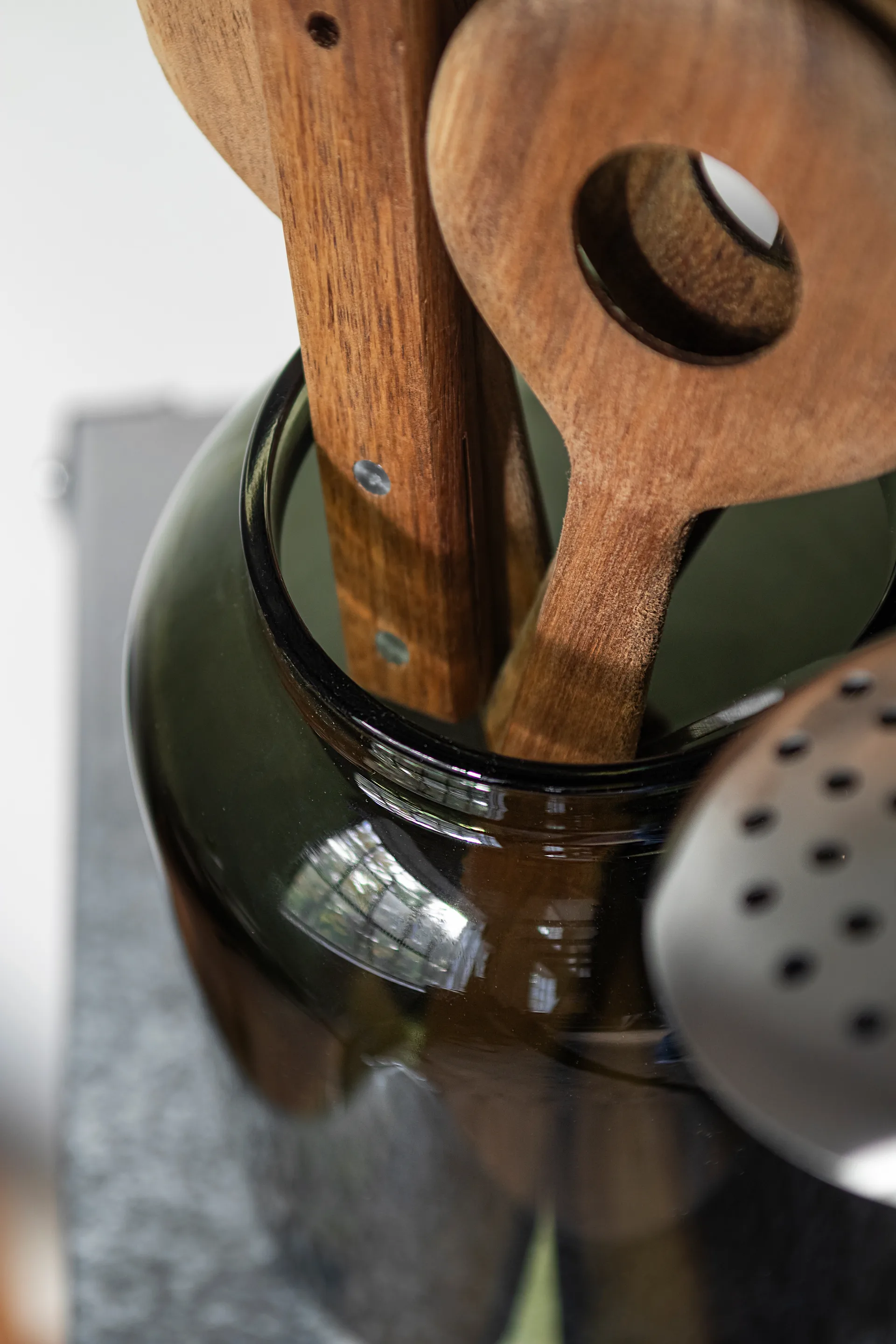 Luna krukke med låg large 20 cm, Dark forest Mette Ditmer