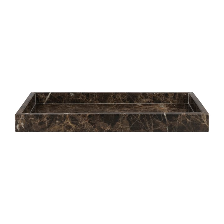 Marble dekorationsbakke 16x31 cm, Brun Mette Ditmer