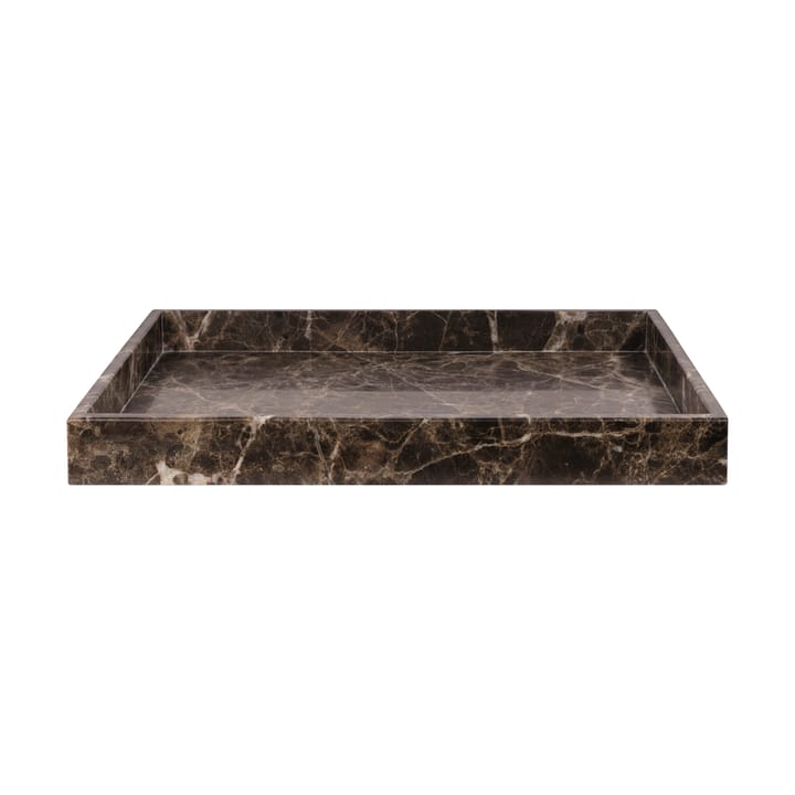 Marble dekorationsbakke large 30x40 cm, Brown Mette Ditmer