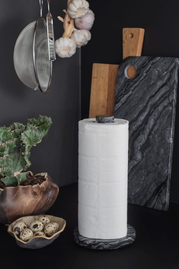 Marble køkkenrulleholder, Black-grey Mette Ditmer