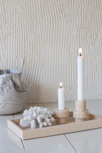 Marble lysestage 5 cm - Sand - Mette Ditmer