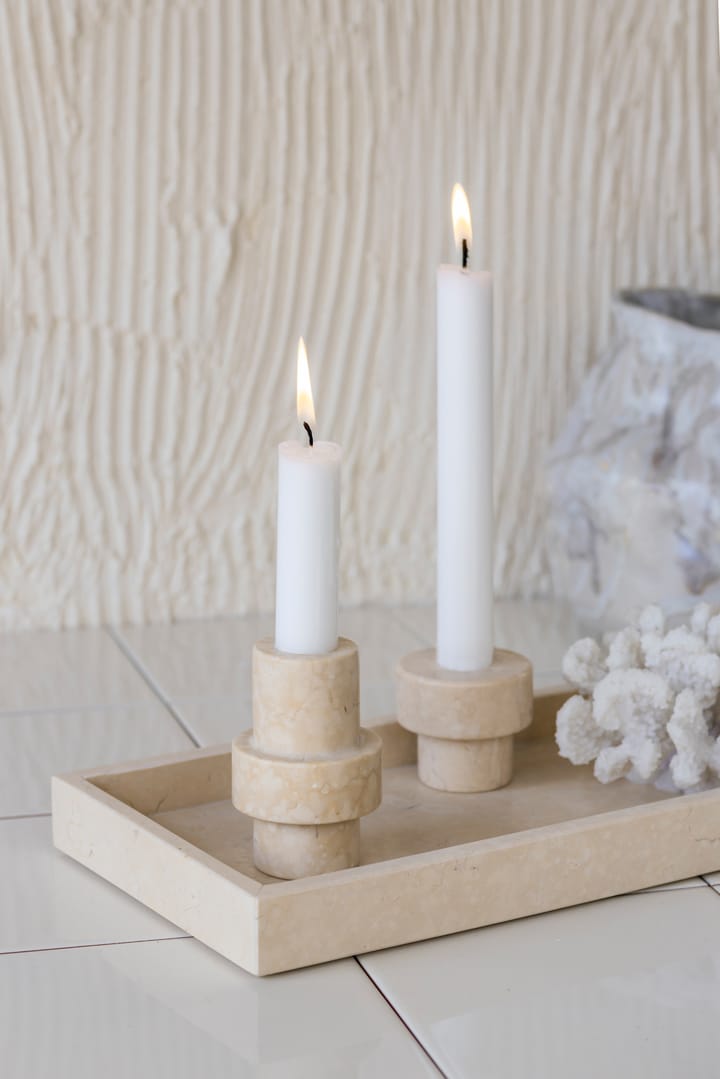 Marble lysestage 8,5 cm, Sand Mette Ditmer