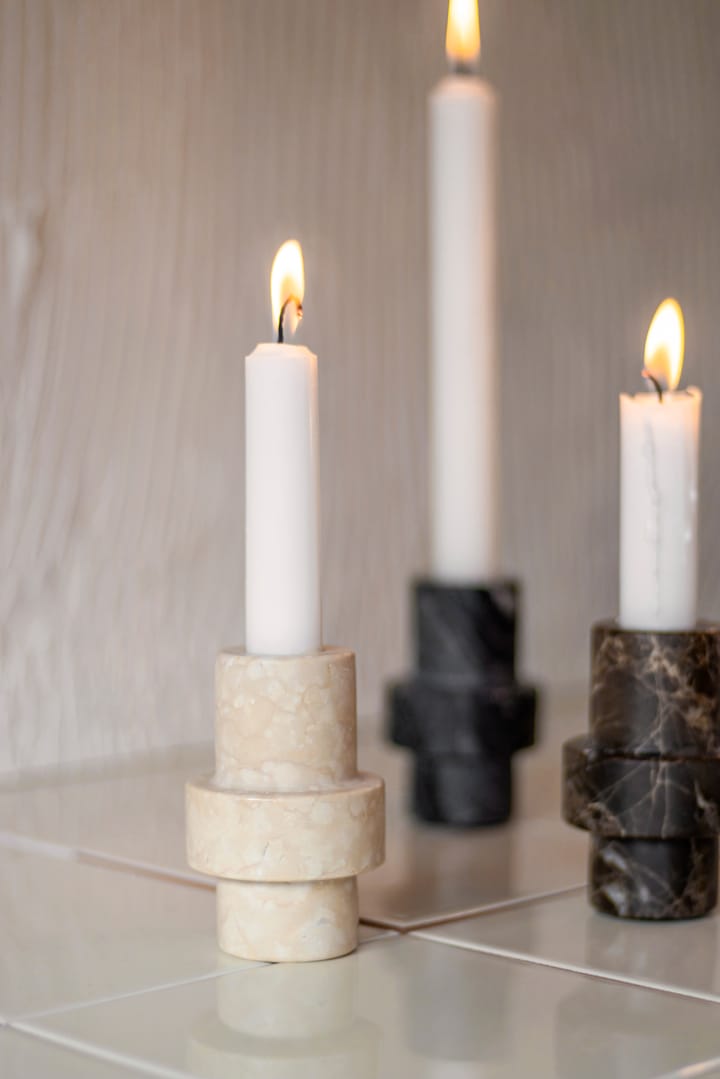Marble lysestage 8,5 cm, Sand Mette Ditmer
