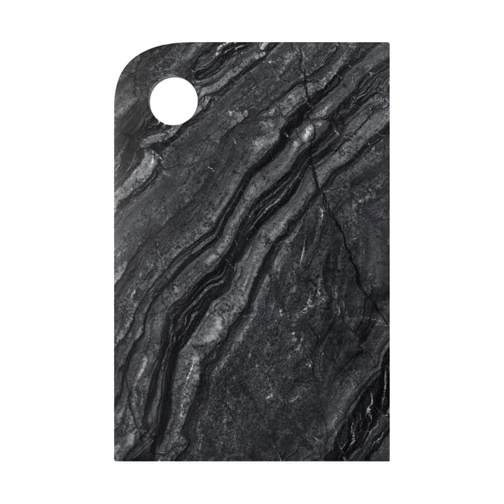 Marmor serveringsbakke medium 20x30 cm, Black-grey Mette Ditmer