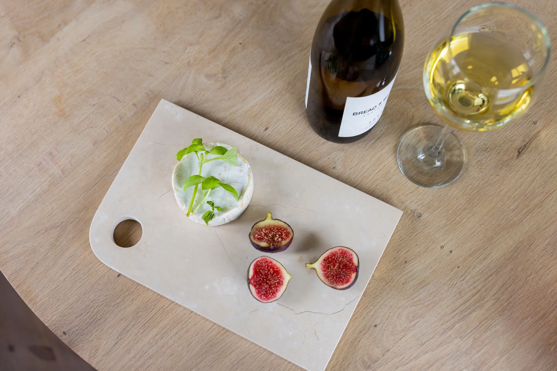 Marmor serveringsbakke medium 20x30 cm, Sand Mette Ditmer