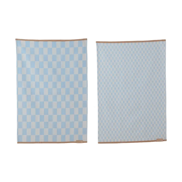 Mini-Max køkkenhåndklæde 2-pak - Blue (blå), 50x70 cm - Mette Ditmer