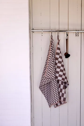 Mini-Max køkkenhåndklæde 2-pak - Brown (brun), 50x70 cm - Mette Ditmer