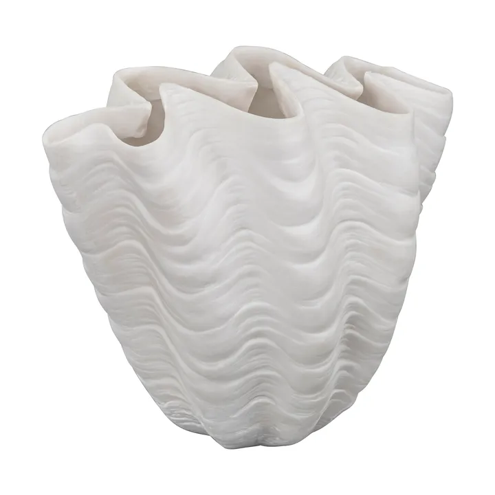 Shell vase - Small, 22 cm, white - Mette Ditmer