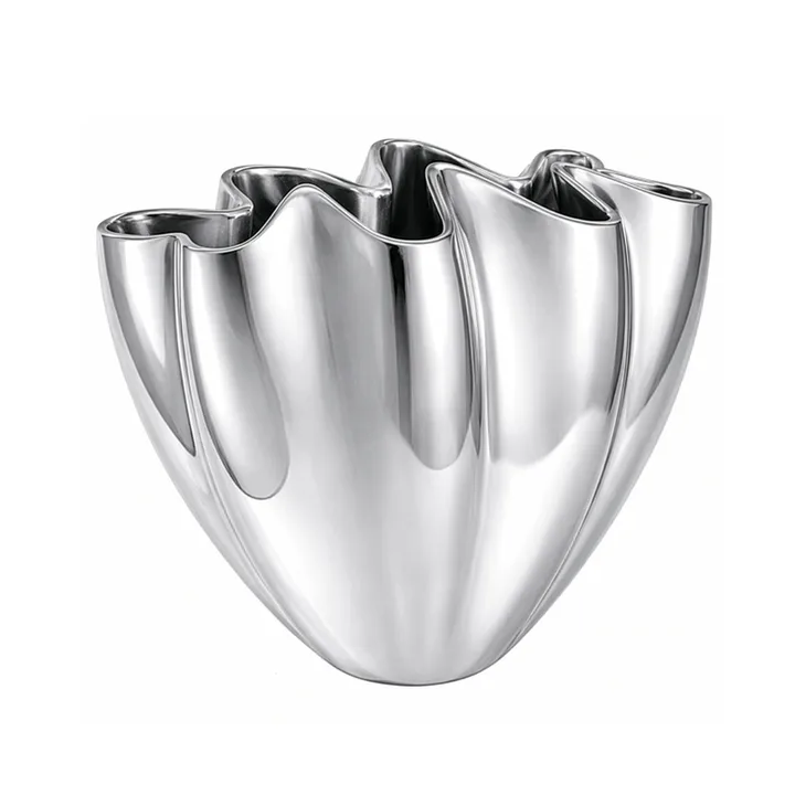 Shell vase - Stor, 30 cm, krom - Mette Ditmer