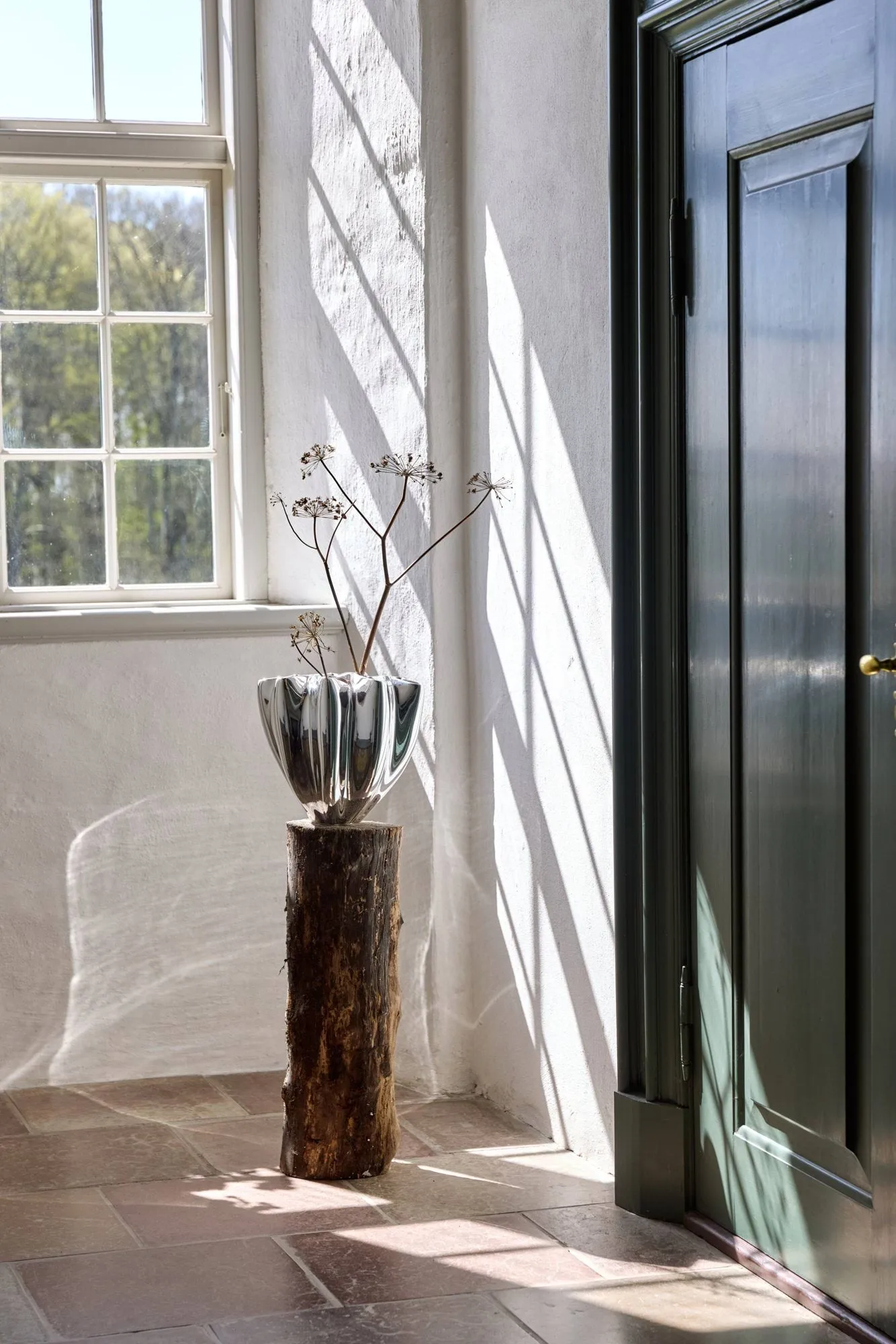 Shell vase, Stor, 30 cm, krom Mette Ditmer