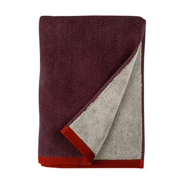 Soft badehåndklæde 70x133 cm - Grey-Red (grå-rød), 70x133 cm - Mette Ditmer