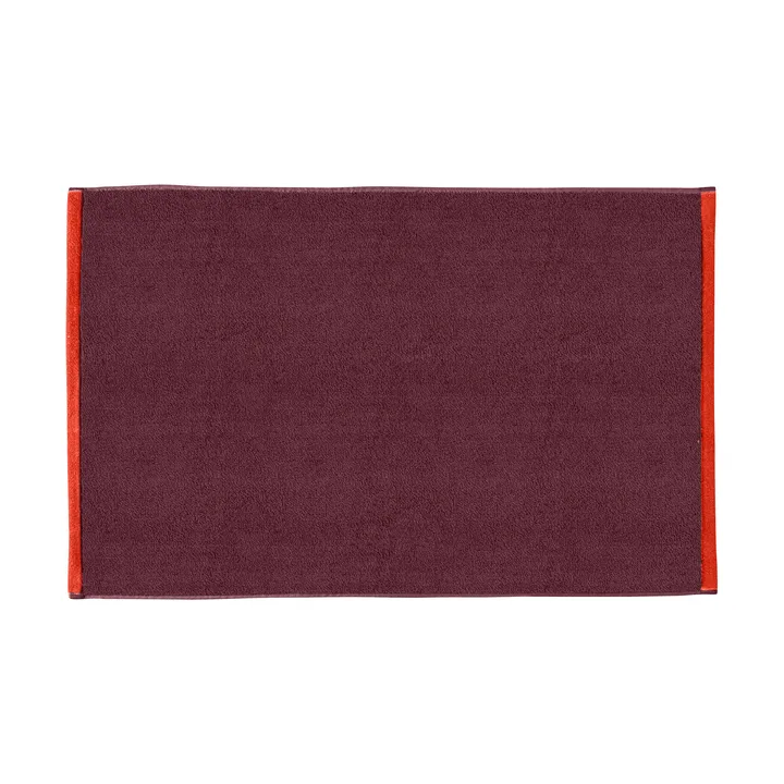 Soft bademåtte 50x80 cm - Red-Grey (rød-grå) - Mette Ditmer