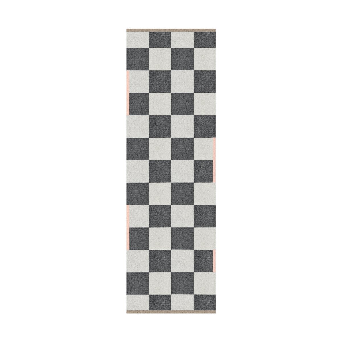 Mette Ditmer Square all-round løber Dark grey 77×240 cm