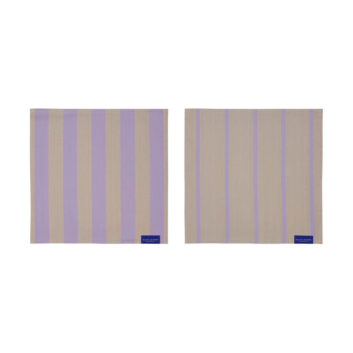 Mette Ditmer Stripes karklud 33×33 cm 2-pak Sand