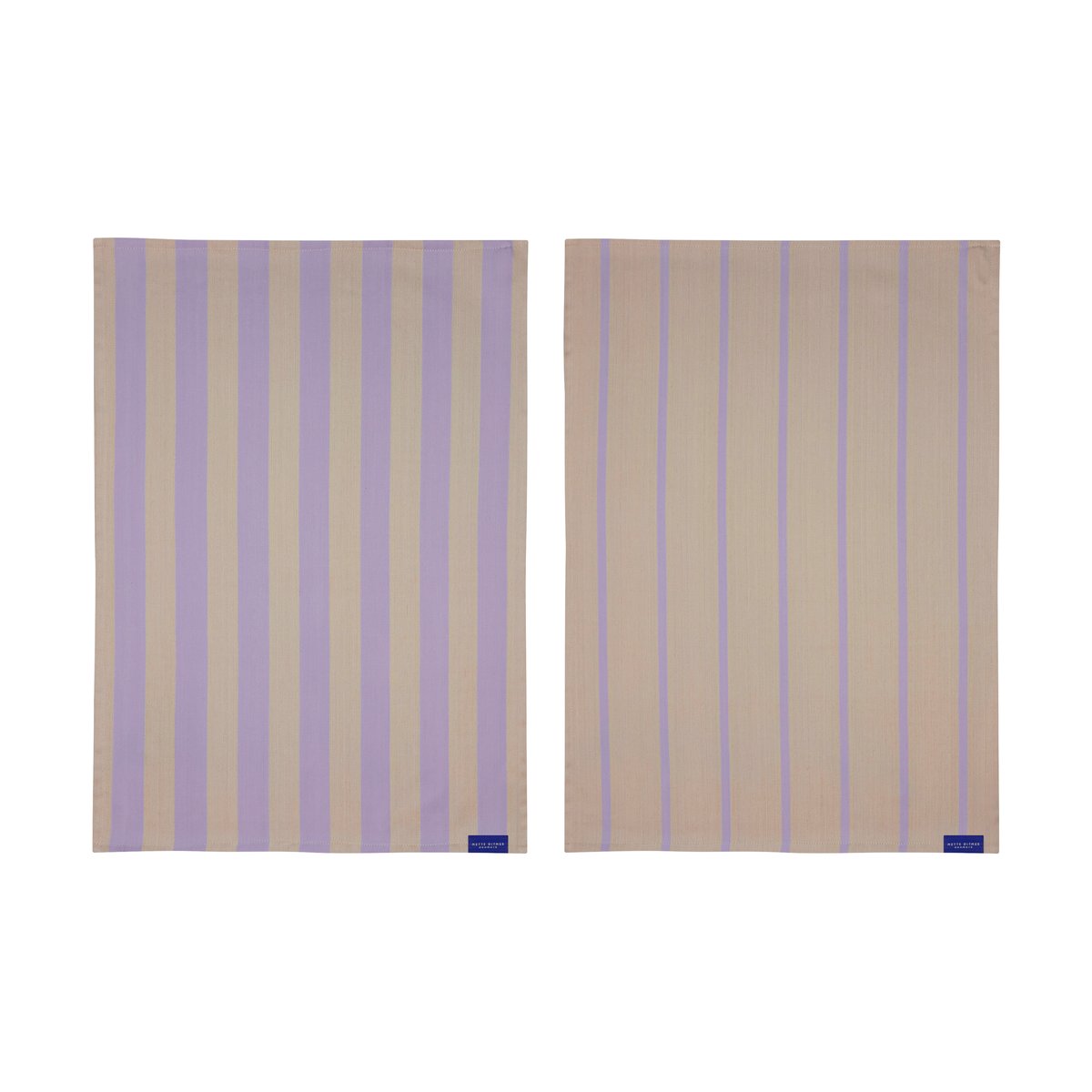 Mette Ditmer Stripes viskestykke 50×70 cm 2-pak Sand
