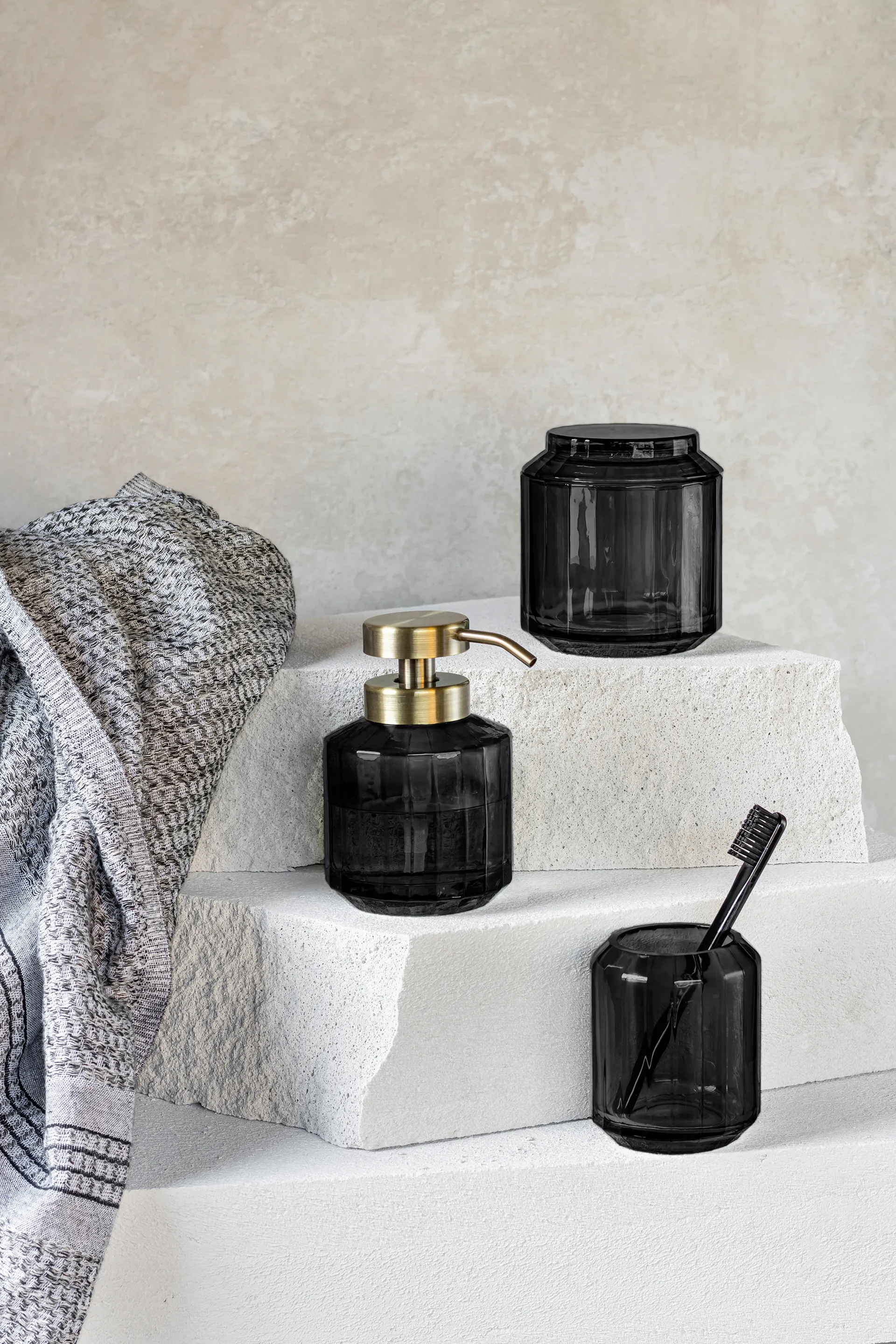 Vision 2-i-1 glaskrukke, Black Mette Ditmer