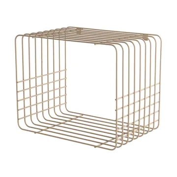 Wire hylde - Short, beige, 26x38x30,5 cm - Mette Ditmer
