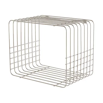 Wire hylde - Short, chrome, 26x38x30,5 cm - Mette Ditmer