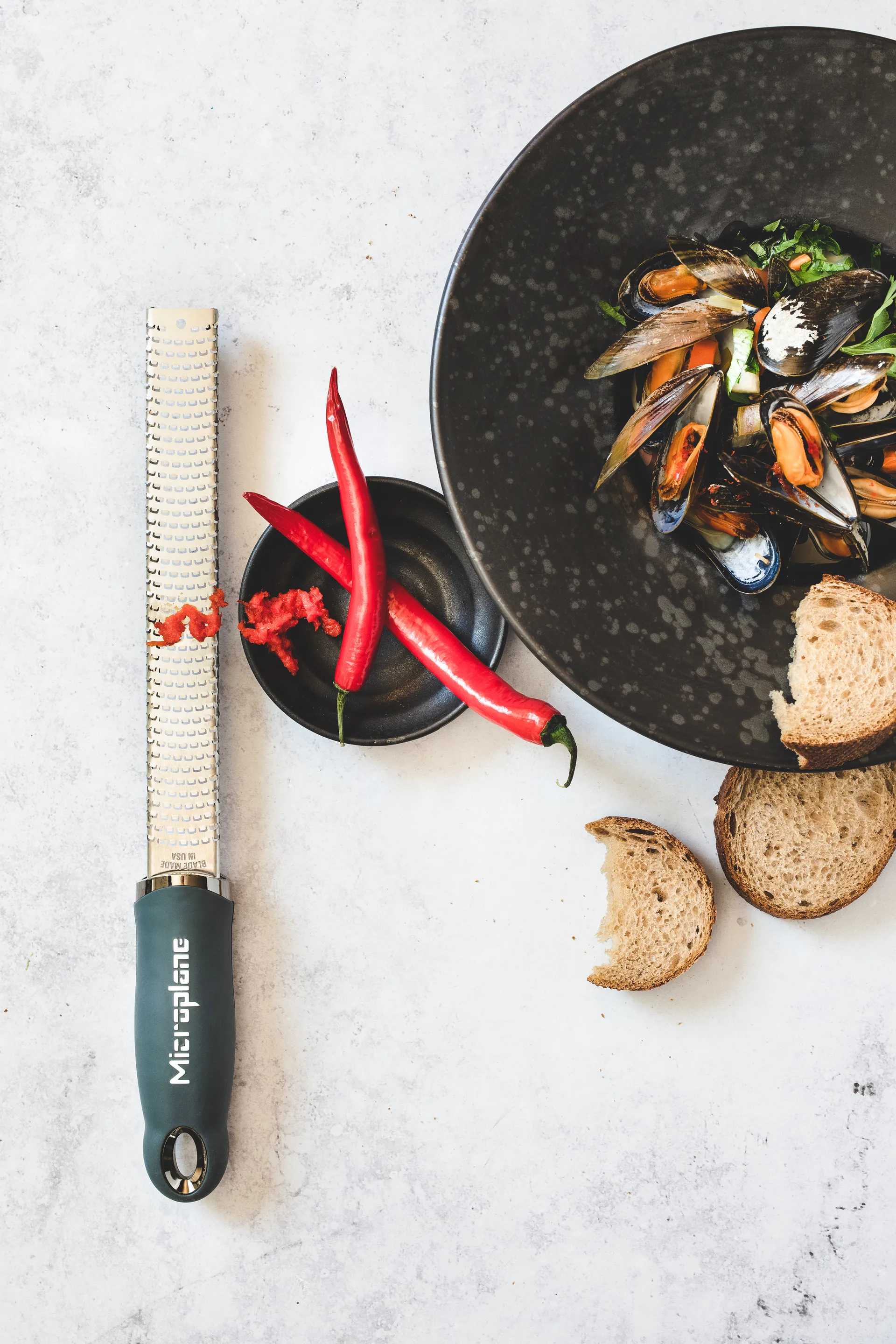 Premium classic zestjern 32 cm, After dark grey Microplane