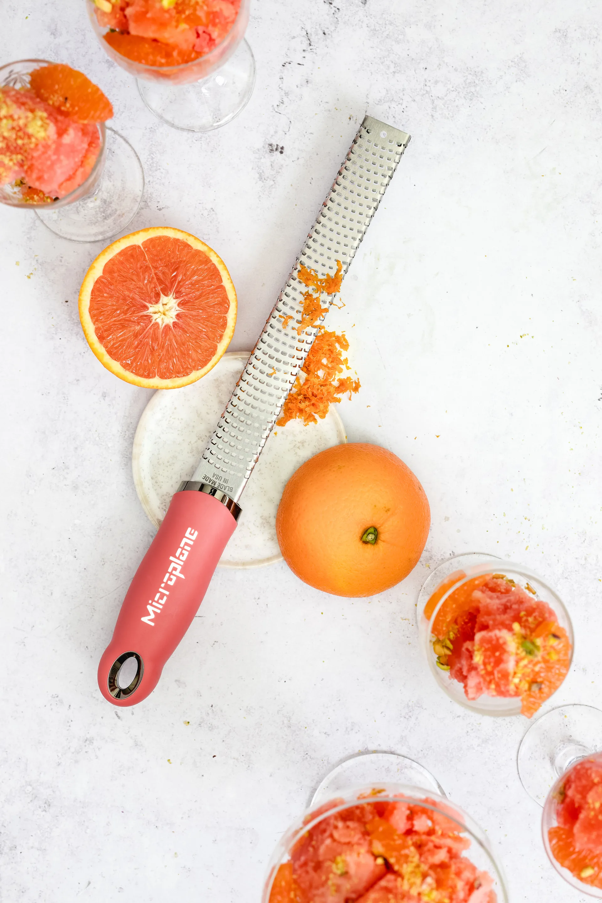 Premium classic zestjern 32 cm, Lipstick pink Microplane