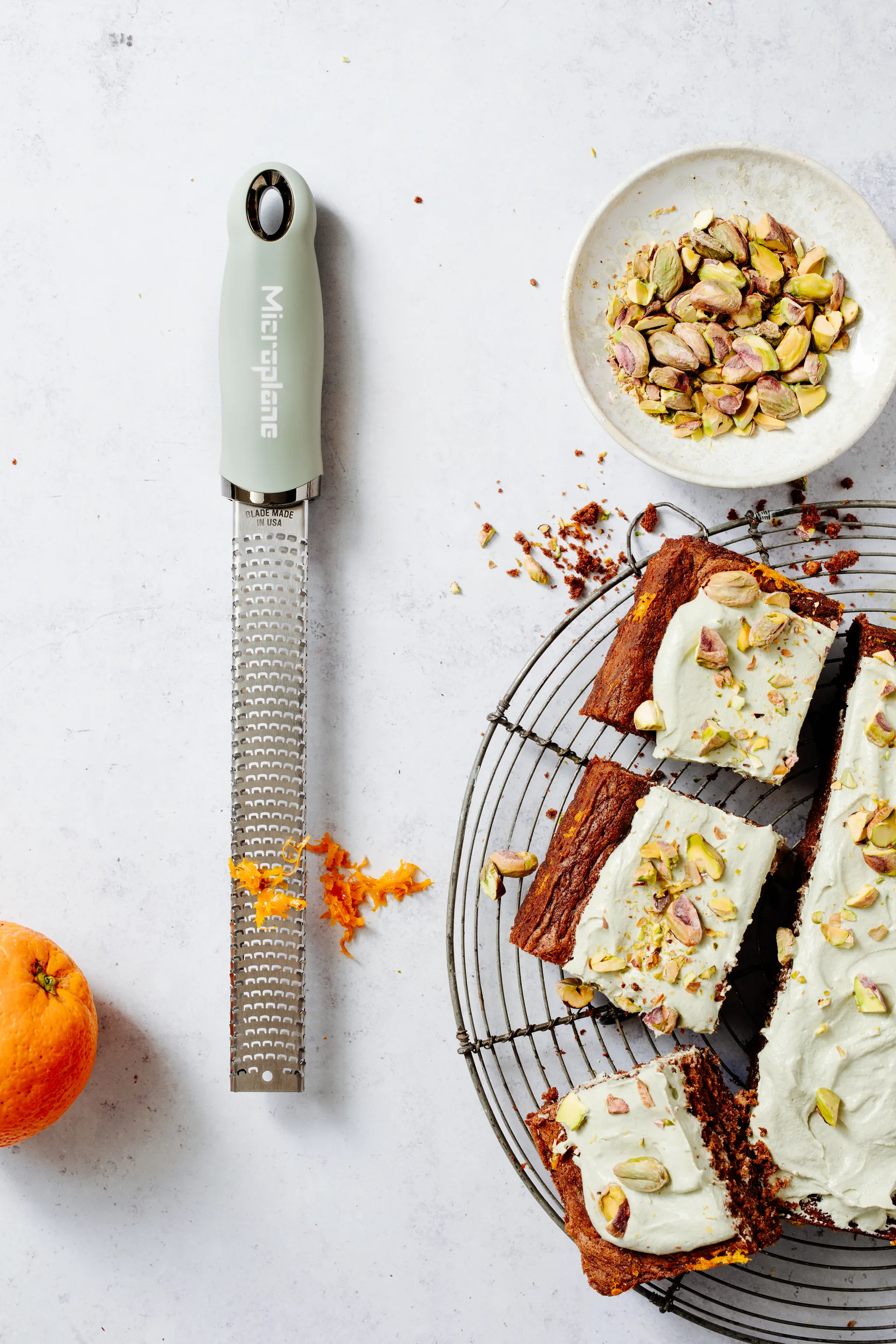 Premium classic zestjern 32 cm, Sage green Microplane